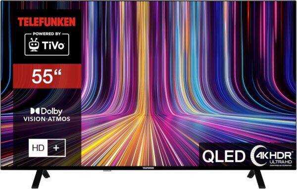 Telefunken 55 Zoll QLED 4K UHD Smart TV HDR