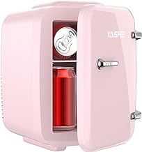 YASHE Mini Kühlschrank 4L Rosa Kosmetik Getränke