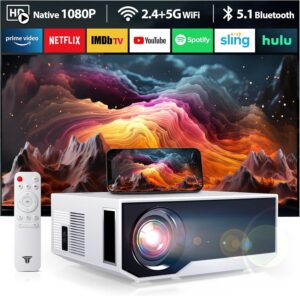 ZDK Beamer 2024 4K Full HD 1080P 5G WiFi 20000 Lumen