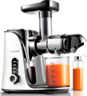 AMZCHEF ZM1501 Slow Juicer Perlweiß