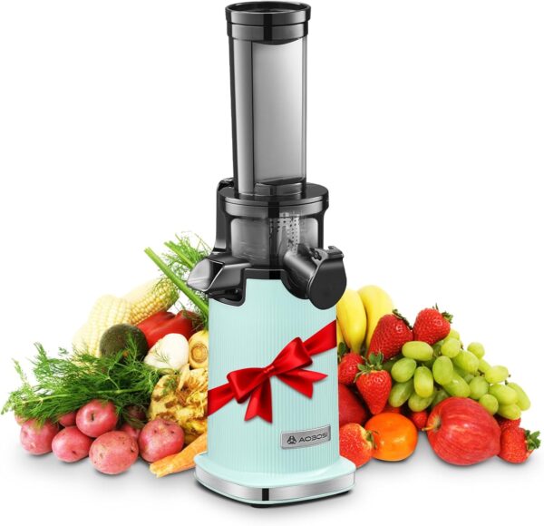 AOBOSI Mini Slow Juicer Grün