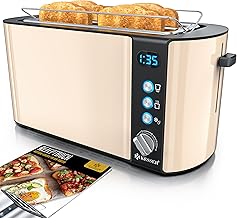 KESSER Toaster T-2023 Beige Langschlitz 6 Stufen