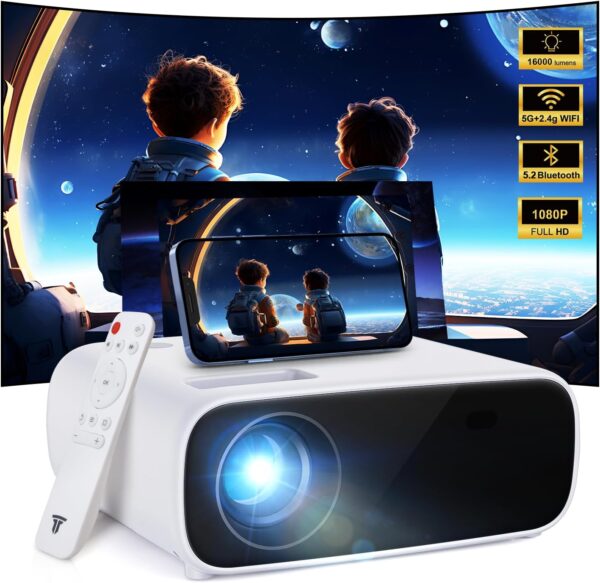 Mini Beamer Full HD 1080P 5G WiFi Bluetooth