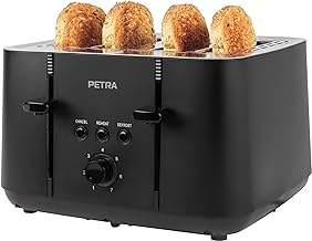 Petra PT5565MBLKVDE 4-Scheiben Toaster Schwarz