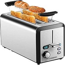 Toaster XXL 1500W Edelstahl LED