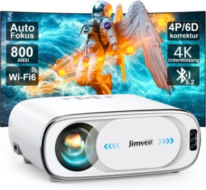 4K Beamer mit WiFi6 und Bluetooth