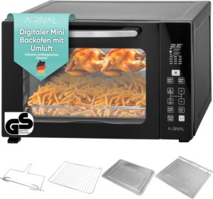 Minibackofen 45l Umluft 12 Programme