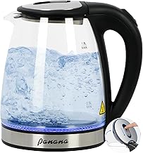 Glas Wasserkocher 1,8L 1800W BPA-frei LED