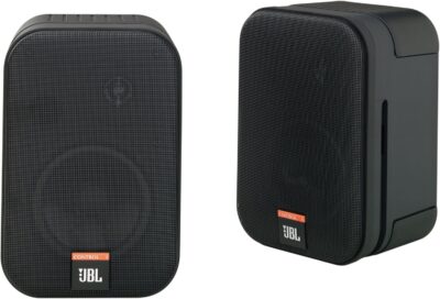 JBL Control One Regallautsprecher Schwarz Paar