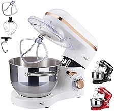Küchenmaschine 1500W 6L Weiß-Roségold