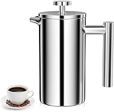 Edelstahl French Press 350ml Silber