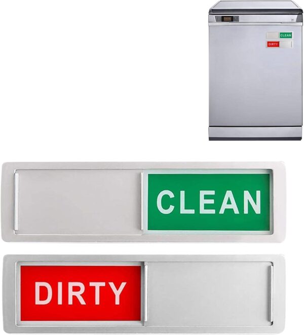 Geschirrspüler Magnet Clean Dirty Schild