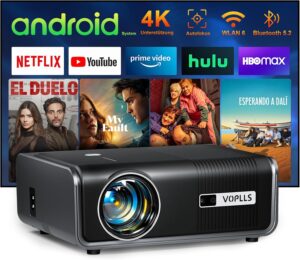 VOPLLS Beamer 1080P 4K WiFi6