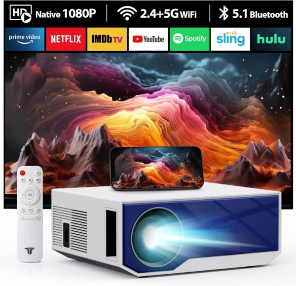 4K Beamer mit 5G WiFi und 20000 Lumen