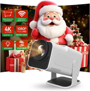 4K Mini Beamer mit WiFi und Bluetooth
