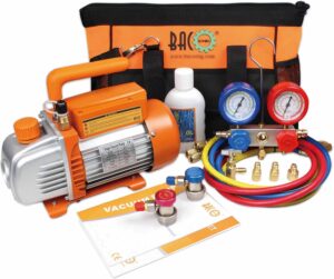 BACOENG Vakuumpumpe Set HVAC Auto AC R134A