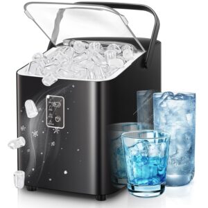 Eiswürfelmaschine 14KG Schwarz FOHERE