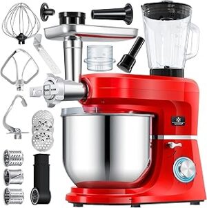 KESSER Küchenmaschine 3in1 Rot