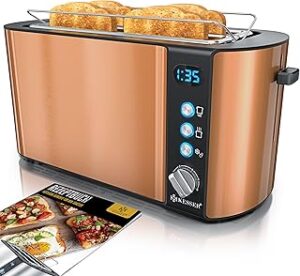 KESSER Kupfer Langschlitz Toaster 6 Stufen