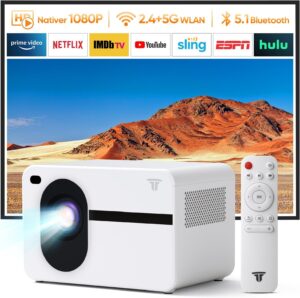 Mini Beamer HD 1080P 4K Weiß
