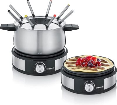 Fondue-Crêpes-Set Edelstahl SEVERIN FO 2471