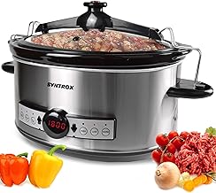 Syntrox Stosax 6,5L Slow Cooker Keramik Timer