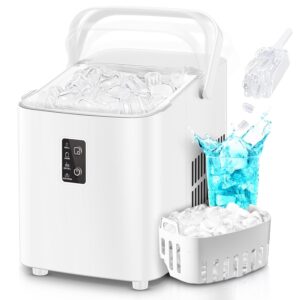 FOHERE Eiswürfelmaschine Weiß 14KG 24h