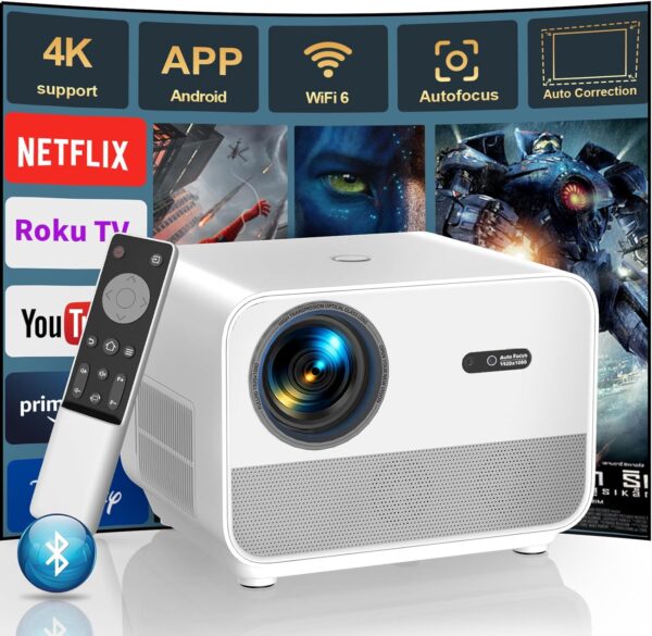 FunFlix A1 4K Beamer mit WiFi und Bluetooth