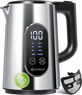 KESSER Wasserkocher 1.7L LED Edelstahl