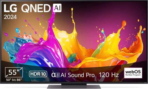 LG 55 Zoll QNED TV 2024 HDR10 120Hz