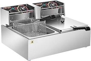 Profi-Doppelfritteuse 5000W 19,6L VIVOHOME