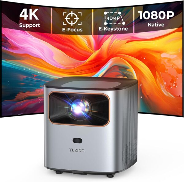 YUZINO 4K Beamer mit 15000 Lumen und Bluetooth