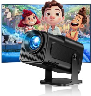 4K Mini Projektor mit Android und WiFi 6