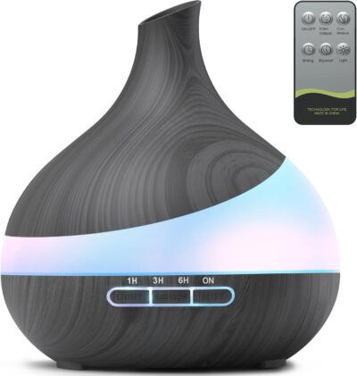 Aroma Diffuser 500ML, Modell X100, LED, Timer, Fernbedienung Aroma Diffuser 500ML mit LED und Timer