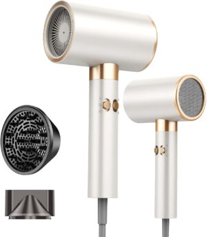 Föhn 2400W Ionen Anti-Frizz 3 Aufsätze