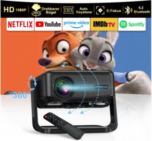 ONOAYO FHD Beamer mit WiFi6 und Bluetooth 5.2