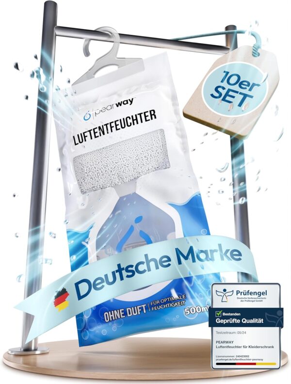 PEARWAY XL Luftentfeuchter 10x250g