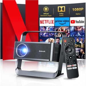 Polocsh Beamer 4K 600 ANSI WiFi 6 Bluetooth