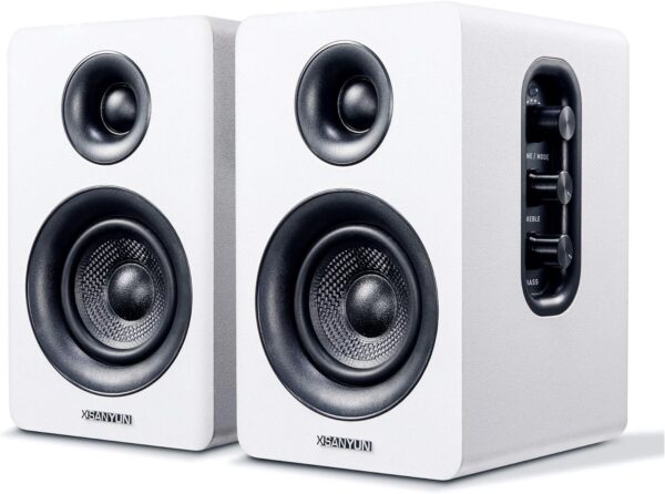 Weißer SW208 Bluetooth 5.0 Regallautsprecher